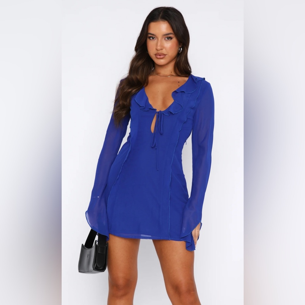 White Fox Boutique Long Sleeve Mini Dress